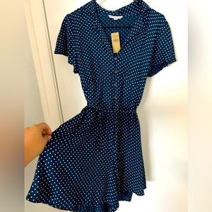 Jumpsuit/ Romper American Eagle Navy/Polka dot size M